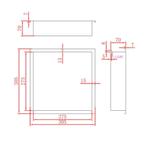 Inbouwnis Met LED Verlichting Aquasplash Lucio 30x30 Mat, Ophalen of Verzenden, Nieuw