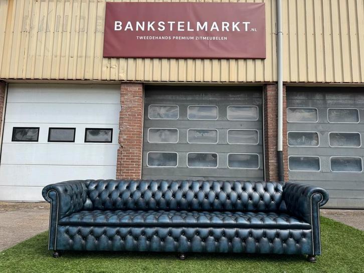 CHESTERFIELD  SPRINGVALE ROSSENDALE 4 zit design leren bank, Huis en Inrichting, Banken | Bankstellen, Rechte bank, Zo goed als nieuw