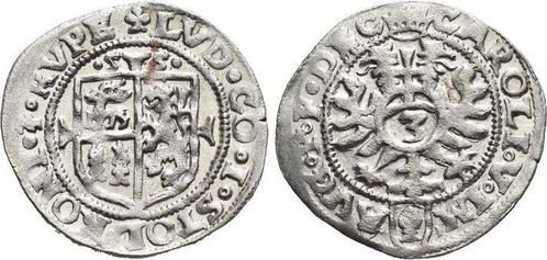 3 Kreuzer(groschen) 1555 Stolberg-stolberg Ludwig Ii 1535..., Postzegels en Munten, Munten | Europa | Niet-Euromunten, Verzenden