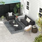 TRUUSK Balkontapijt Outdoor, Waterdicht, Geometrisch, Milieu, Verzenden, Nieuw