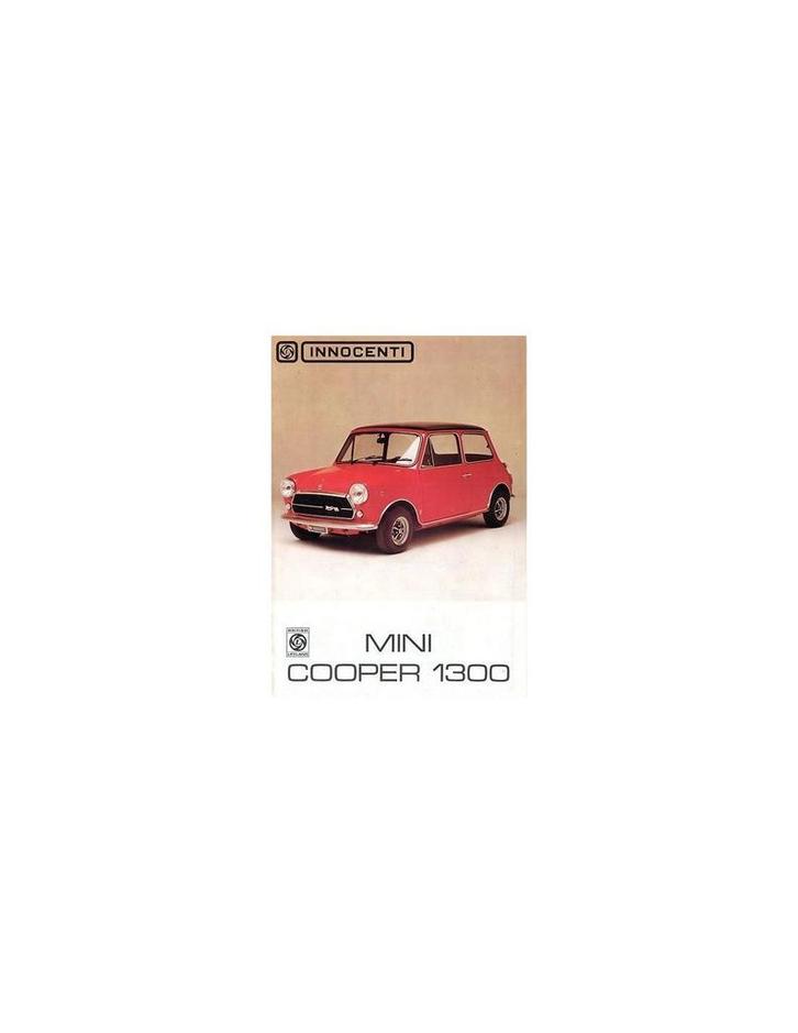 1971 INNOCENTI MINI COOPER 1300 BROCHURE NEDERLANDS, Boeken, Auto's | Folders en Tijdschriften