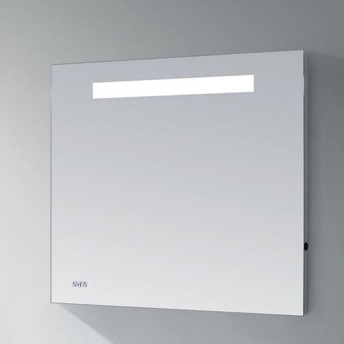 Spiegel Sanitop met LED Verlichting en Geintegreerde Klok, Doe-het-zelf en Verbouw, Sanitair, Bad, Nieuw, Ophalen of Verzenden