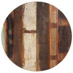 vidaXL Tafelblad rond 15-16 mm 70 cm massief gerecycled hout, Huis en Inrichting, Tafels | Eettafels, Verzenden, Nieuw