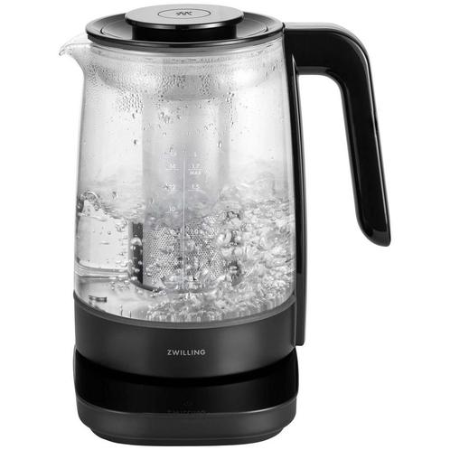 Zwilling Enfinigy Glazen Waterkoker – 1,7L – Zwart, Witgoed en Apparatuur, Waterkokers, Verzenden