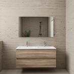 ACTIE BWS Badmeubel | Paris | Canyon Oak 120 cm | Hoogglans, Ophalen of Verzenden, Nieuw, Bad