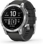 Garmin Fenix 7 47 mm zilver met graphite band [wifi], Verzenden, Gebruikt