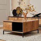 *WOONWINKEL* Starfurn RichWood Vierkante Salontafel Manghout, Huis en Inrichting, Tafels | Salontafels, Verzenden, Nieuw
