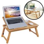 Laptoptafel voor op bed van bamboe hout - Hoogte, Huis en Inrichting, Nieuw, Verzenden