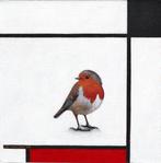 Jos Verheugen - Free after Mondrian, with robin (M829)
