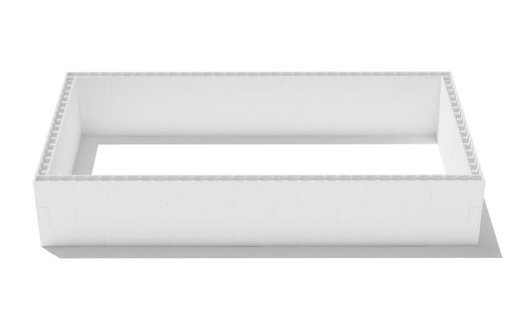 Polystyreen zwembad blokkenset - 8,00 x 4,00 x 1,50 m, Tuin en Terras, Zwembad-toebehoren, Nieuw, Verzenden