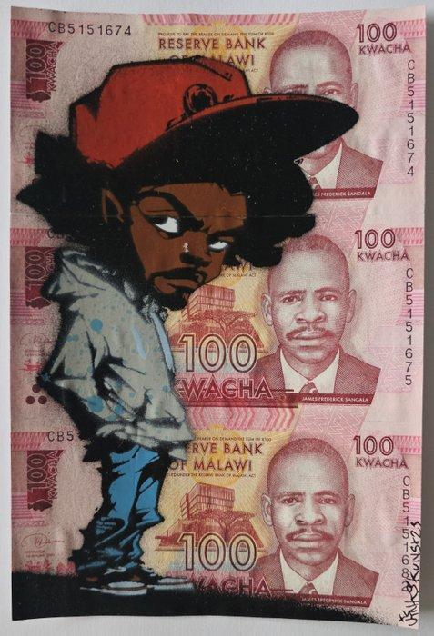 Jinks Kunst - Bob - Malawi banknote, Antiek en Kunst, Kunst | Designobjecten
