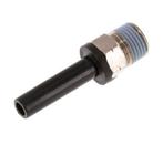 6mm x 1/8 NPT insteekfitting Messing/PA 66 Buitendraad NBR, Verzenden, Nieuw