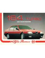 1988 ALFA ROMEO 164 TURBO INSTRUCTIEBOEKJE ITALIAANS, Auto diversen, Handleidingen en Instructieboekjes