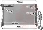 RADIATOR VOOR MERCEDES BENZ C-KL W204 2007-2011 2045000203, Ophalen of Verzenden, Nieuw