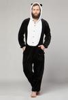 Onesie panda pak kung fu panda kostuum zwart wit XL-XXL pand