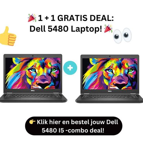1 + 1 GRATIS DEAL: Dell Latitude 5480 Laptop!, Computers en Software, Windows Laptops, 2 tot 3 Ghz, SSD, 14 inch, Met videokaart