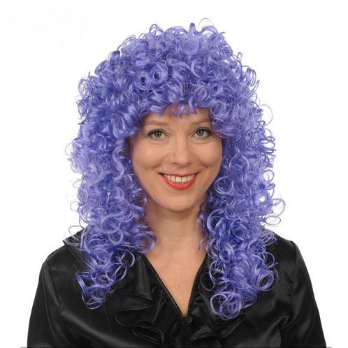 Roxy Wetlook Pruik Luxe Paars, Kleding | Heren, Carnavalskleding en Feestkleding, Verzenden