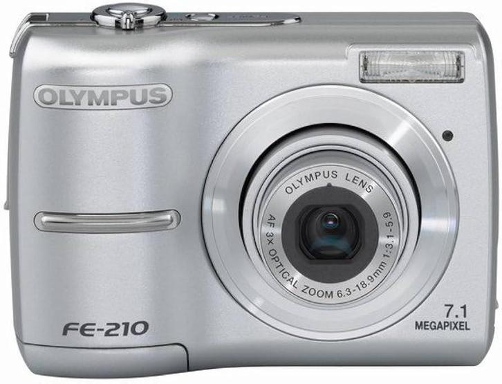 Olympus FE-210 Digitale Compact Camera - Zilver, Audio, Tv en Foto, Fotocamera's Digitaal, Zo goed als nieuw, Verzenden