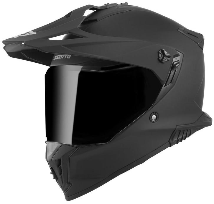 Bogotto FG-601 Mat Zwart Enduro Helm, Motoren, Kleding | Motorhelmen, XXL, Nieuw met kaartje, Overige merken, Offroadhelm, Verzenden