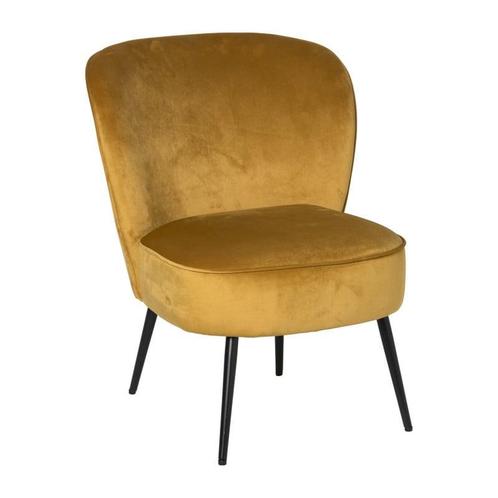 Fauteuil Frida - geel - 77x69x60 cm, Huis en Inrichting, Fauteuils, Verzenden