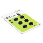 Kabelhouder | Goobay | 2 sleuven (6 stuks, Ø 5.3 mm, Zwart), Verzenden, Nieuw