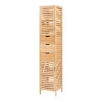 Badkamerkast Boksereys 180x35x35 cm naturel [en.casa], Verzenden, Nieuw