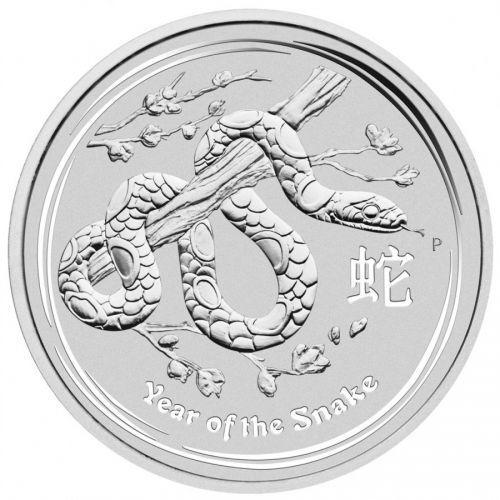 Lunar II - Year of the Snake - 5 oz 2013 (20.522 oplage), Postzegels en Munten, Munten | Oceanië, Losse munt, Zilver, Verzenden