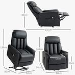 TRUUSK Elektrische Relaxstoel - Met Opsta-hulp - Ligfunctie, Huis en Inrichting, Fauteuils, Verzenden, Nieuw