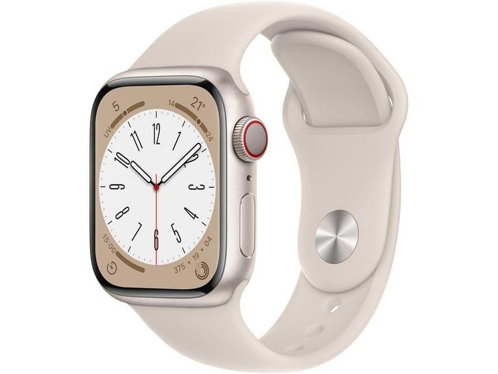 Apple Watch Series 8 - Smartwatch - GPS + Cellular - 41mm -, Sieraden, Tassen en Uiterlijk, Smartwatches, Zo goed als nieuw, Verzenden