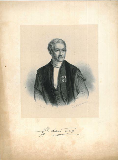 Portrait of Cornelis Anne den Tex, Antiek en Kunst, Kunst | Etsen en Gravures
