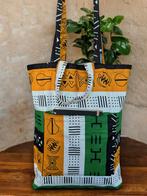 Shopper tas met Afrikaanse print - Groene bogolan symbols -, Ophalen of Verzenden, Nieuw