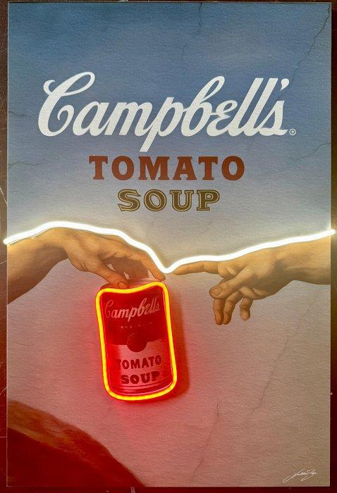 LEDMansion - The Divine Soup V.2. | Led Wall Artwork, Antiek en Kunst, Kunst | Designobjecten