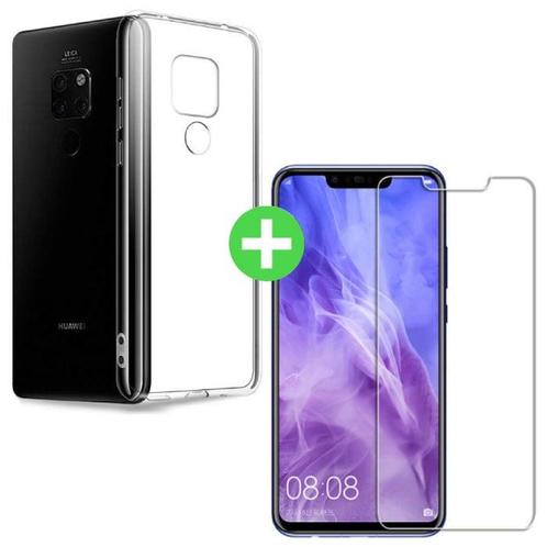 Huawei Mate 20 X Transparant TPU Hoesje + Screen Protector, Telecommunicatie, Mobiele telefoons | Toebehoren en Onderdelen, Nieuw
