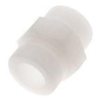 Dubbele Nippel G1 1/2 PVDF 10bar FDA 55mm Hex, Verzenden, Nieuw