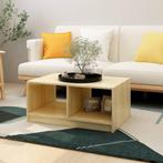 vidaXL 809906  Salontafel 75x50x33,5 cm Massief Hout Grenen, Huis en Inrichting, Tafels | Salontafels, 50 tot 100 cm, Verzenden