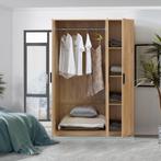 [en.casa] Kledingkast Eiselfing 176x120x52 cm met 5 vakken e, Verzenden, Nieuw