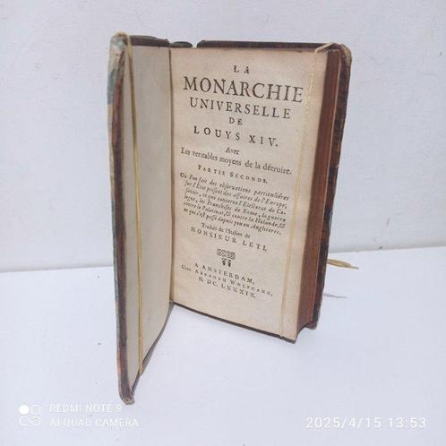 Gregorio Leti - la monarchie universelle de louis XIV, Antiek en Kunst, Antiek | Boeken en Bijbels