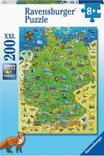 Kleurrijke Kaart van Duitsland Puzzel (200 XXL stukjes) |, Hobby en Vrije tijd, Denksport en Puzzels, Verzenden, Nieuw