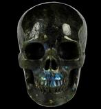 480 g 8,70 x 6,80 cm fijnste Labradorite Magic Skull Grote