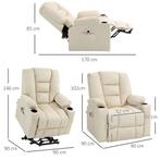 TRUUSK Relaxstoel Elektrisch Met Opsta Hulp, USB Massagestoe, Verzenden, Nieuw