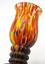Kralik Art Deco Multicolor Glass Vase 1920 - Vaas - Glas, Antiek en Kunst