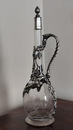 WMF - Karaf - Glas, Verzilverd - Oude wijnflesontkalker WMF