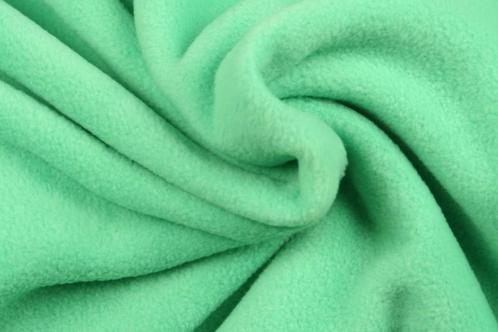 10 meter fleece stof - Mintgroen - 150cm breed, Hobby en Vrije tijd, Stoffen en Lappen, 120 cm of meer, 200 cm of meer, Groen