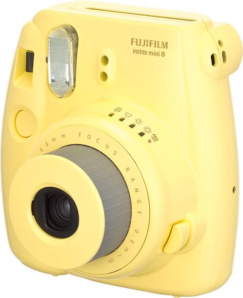 Fujifilm Instax Mini 8 Camera - Geel, Audio, Tv en Foto, Fotocamera's Analoog, Zo goed als nieuw, Verzenden