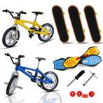 Vinger fiets fiets en skateboard kinderen kinderen wiel s...