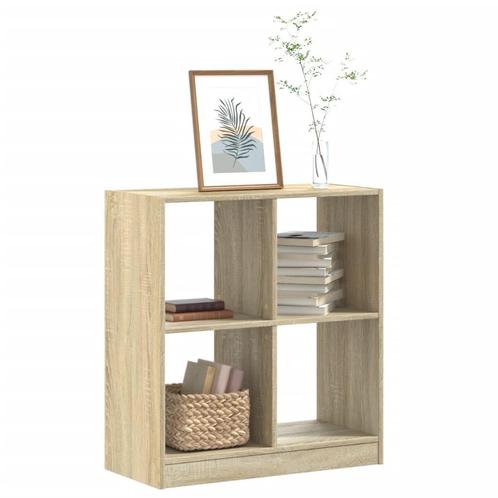 vidaXL Boekenkast 68,5x32x75 cm bewerkt hout sonoma, Huis en Inrichting, Kasten | Boekenkasten, Nieuw, Overige houtsoorten, Verzenden