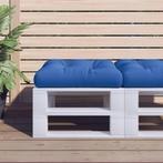 vidaXL Palletkussen stof koningsblauw, Huis en Inrichting, Verzenden, Nieuw, Blauw