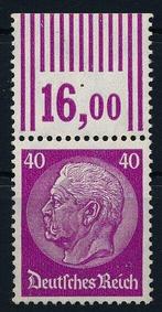 Duitse Rijk 1933 - 40 Pf. Hindenburg met watermerk Wafels,, Gestempeld