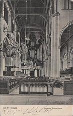 ROTTERDAM - Interieur Groote Kerk, Verzamelen, Ansichtkaarten | Nederland, Verzenden, Gelopen