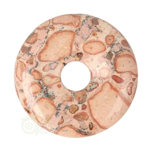 Kalkooliet - Leopardiet (oncoliet) Donut Nr 11 - Ø 4 cm, Sieraden, Tassen en Uiterlijk, Edelstenen, Nieuw, Verzenden
